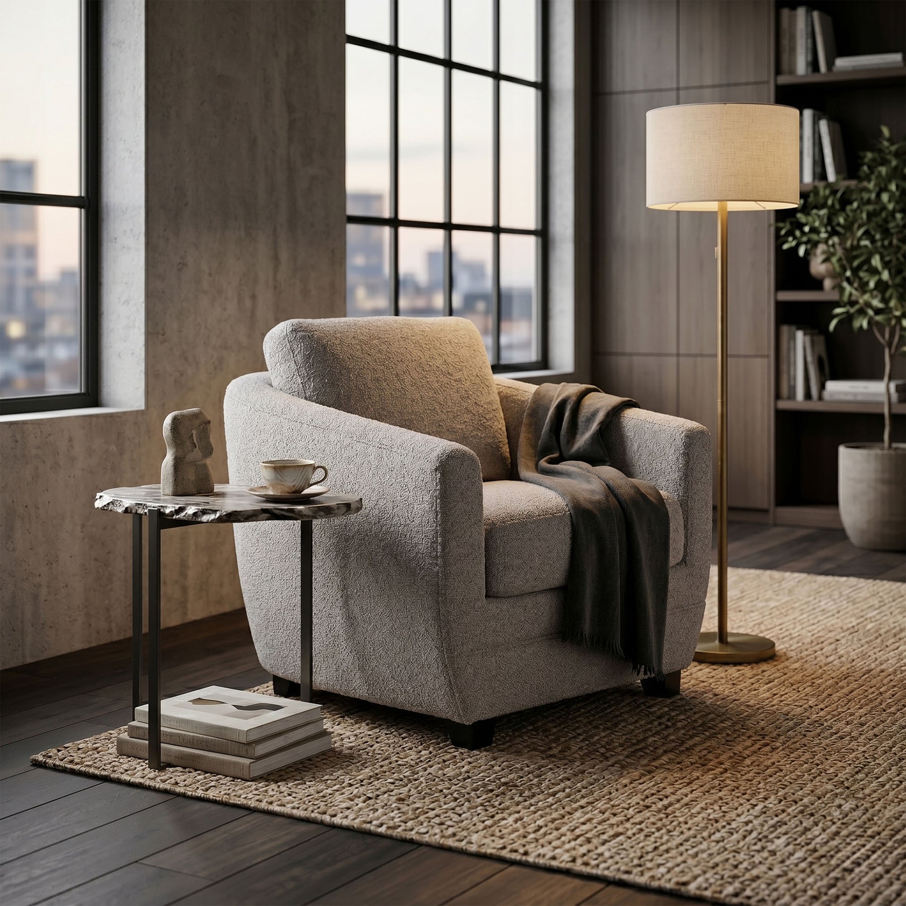 Baltimo Club Chair - durable construction for long-lasting use | Image 2 | InSTYLE Home & Rugs