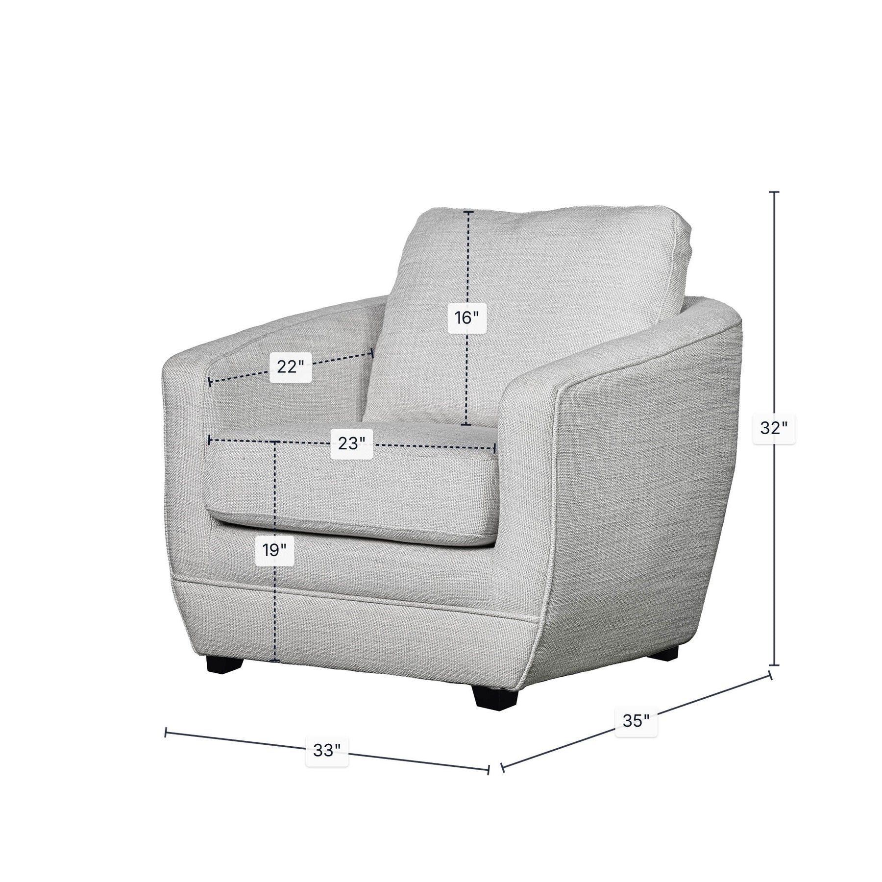 Baltimo Club Chair - durable construction for long-lasting use | Image 3 | InSTYLE Home & Rugs