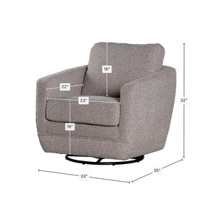 Baltimo Swivel Glider - durable construction for long-lasting use | Image 3 | InSTYLE Home & Rugs