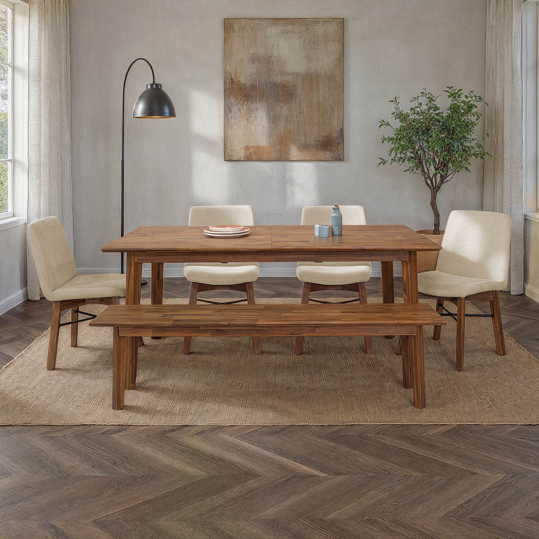 Gia Extension Dining Table 71/102" - stylish chairs for any table | Image 2 | InSTYLE Home & Rugs