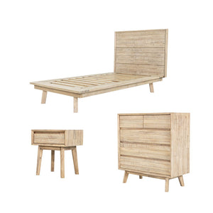 Gia Driftwood Single Bedroom Set - luxurious bed for modern homes | Image 2 | InSTYLE Home & Rugs