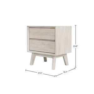 Gia 2 Drawer Nightstand - modern storage for your bedside | Image 3 | InSTYLE Home & Rugs