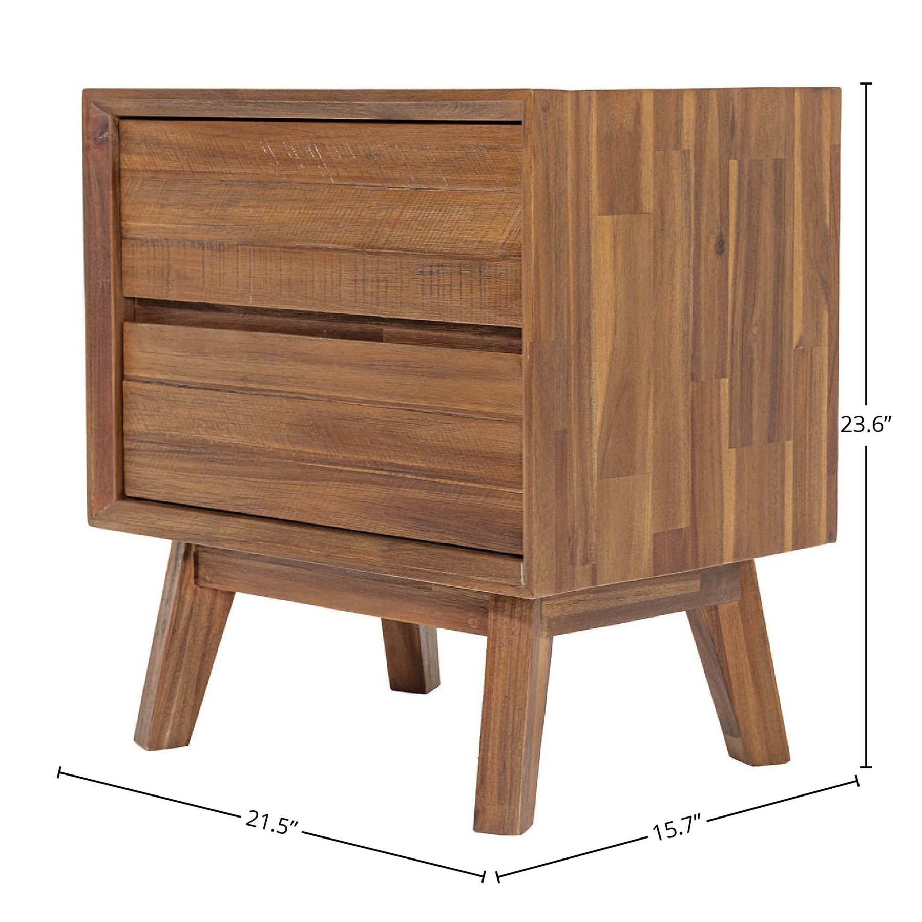 Gia 2 Drawer Nightstand - compact nightstand with style | Image 3 | InSTYLE Home & Rugs
