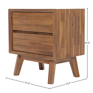 Gia 2 Drawer Nightstand - compact nightstand with style | Image 3 | InSTYLE Home & Rugs