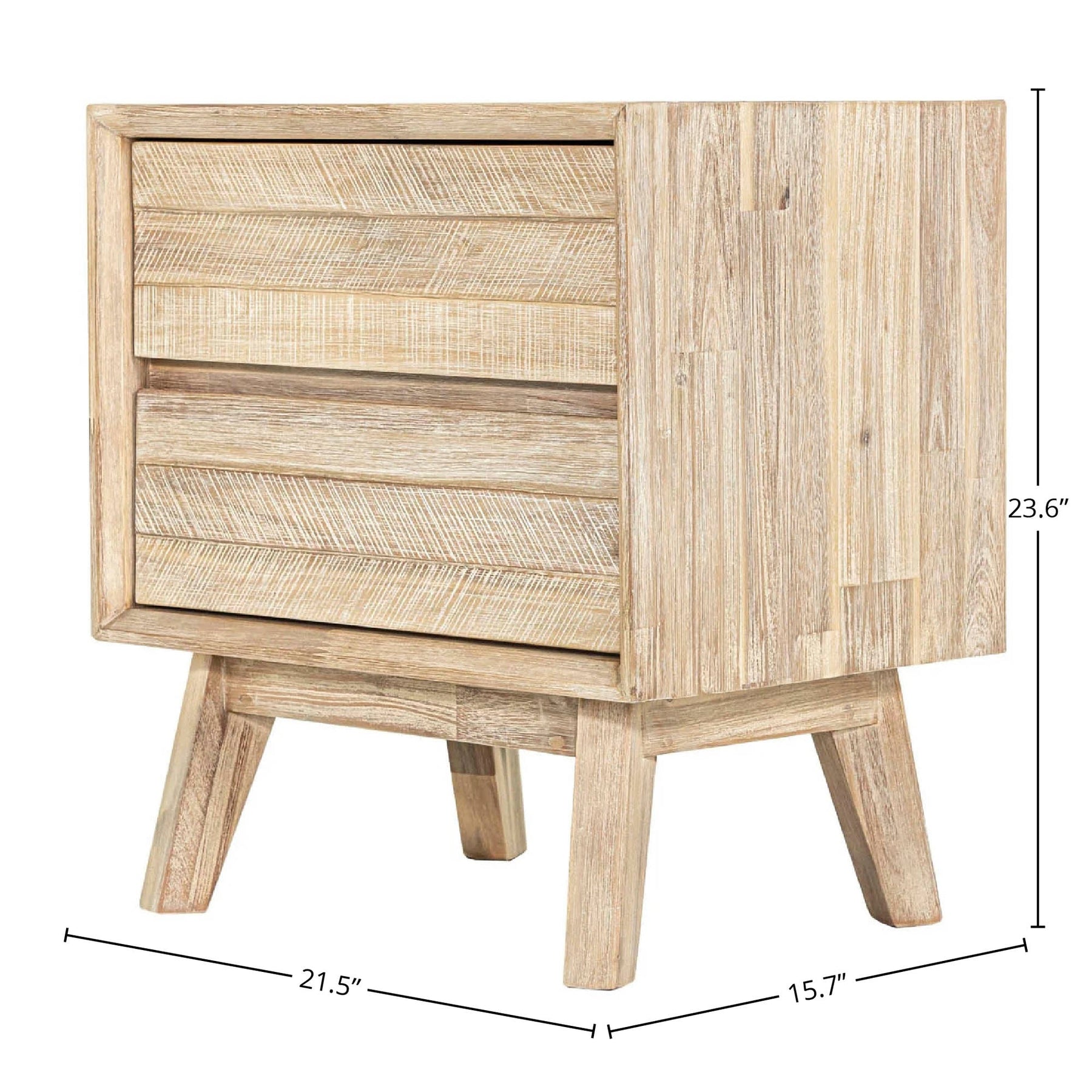 Gia 2 Drawer Nightstand - modern storage for your bedside | Image 3 | InSTYLE Home & Rugs