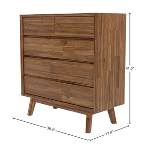 Gia 5 Drawer Chest - spacious drawer for organized storage in any room | Image 3 | InSTYLE Home & Rugs