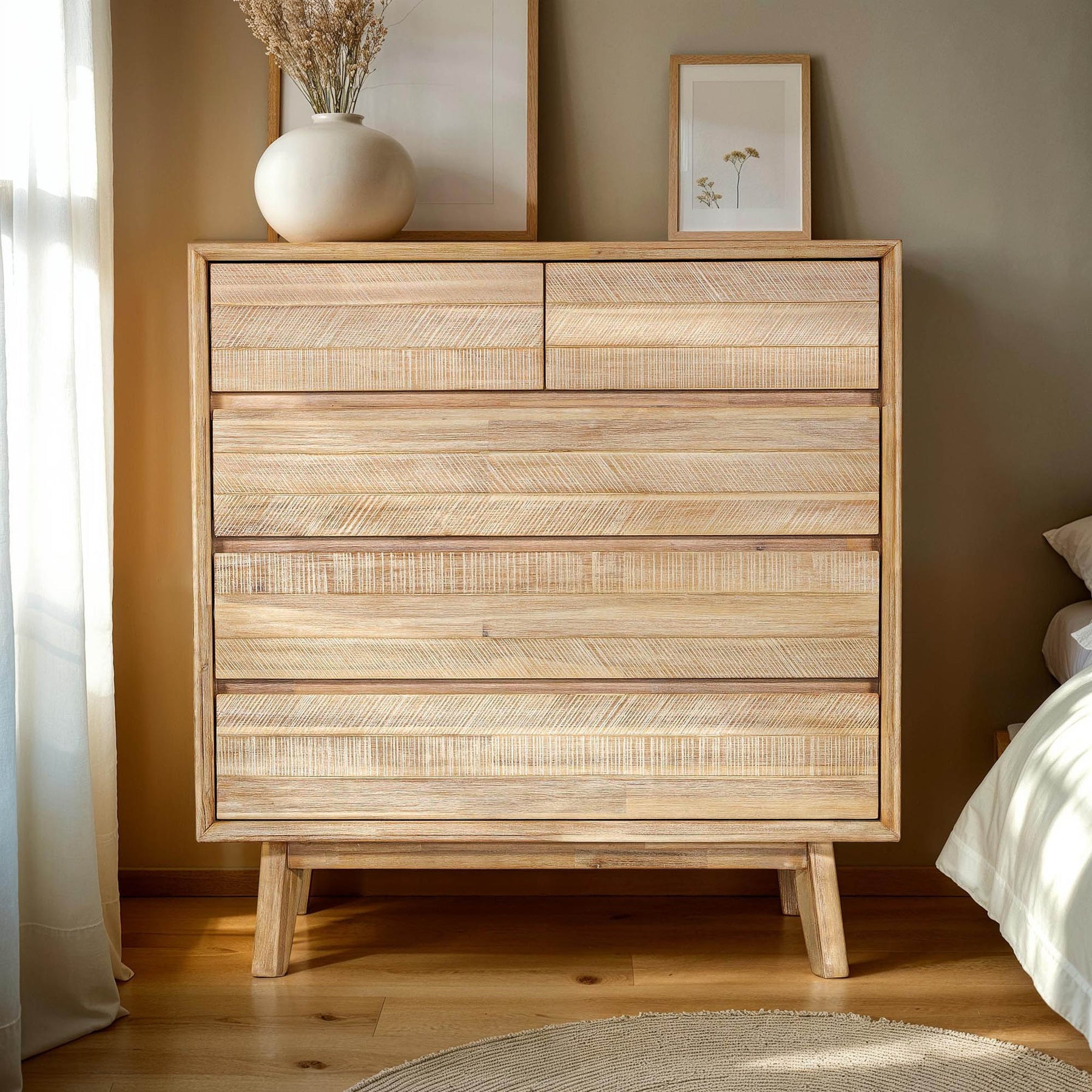 Gia 5 Drawer Chest - durable drawer with smooth glide mechanism for daily use | Image 2 | InSTYLE Home & Rugs