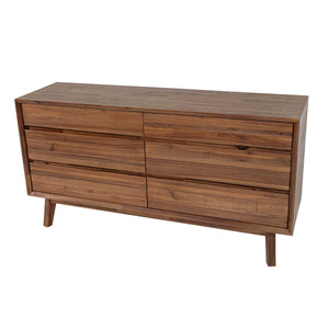 Gia 6 Drawer Dresser - stylish dresser with modern flair | Image 7 | InSTYLE Home & Rugs