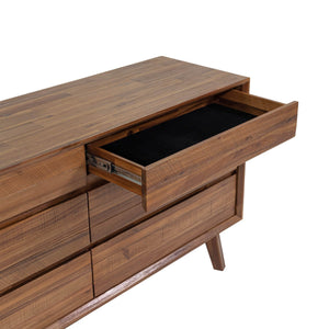 Gia 6 Drawer Dresser - stylish dresser with modern flair | Image 9 | InSTYLE Home & Rugs