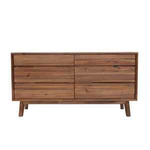 Gia 6 Drawer Dresser - stylish dresser with modern flair | Image 1 | InSTYLE Home & Rugs