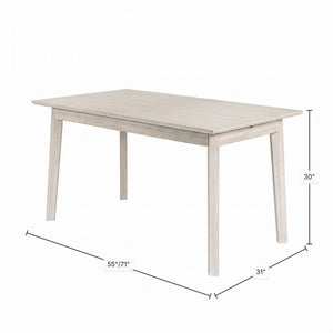Gia Small Extension Dining Table w/ Butterfly System 55/71” - elegant seating for dining areas | Image 3 | InSTYLE Home & Rugs