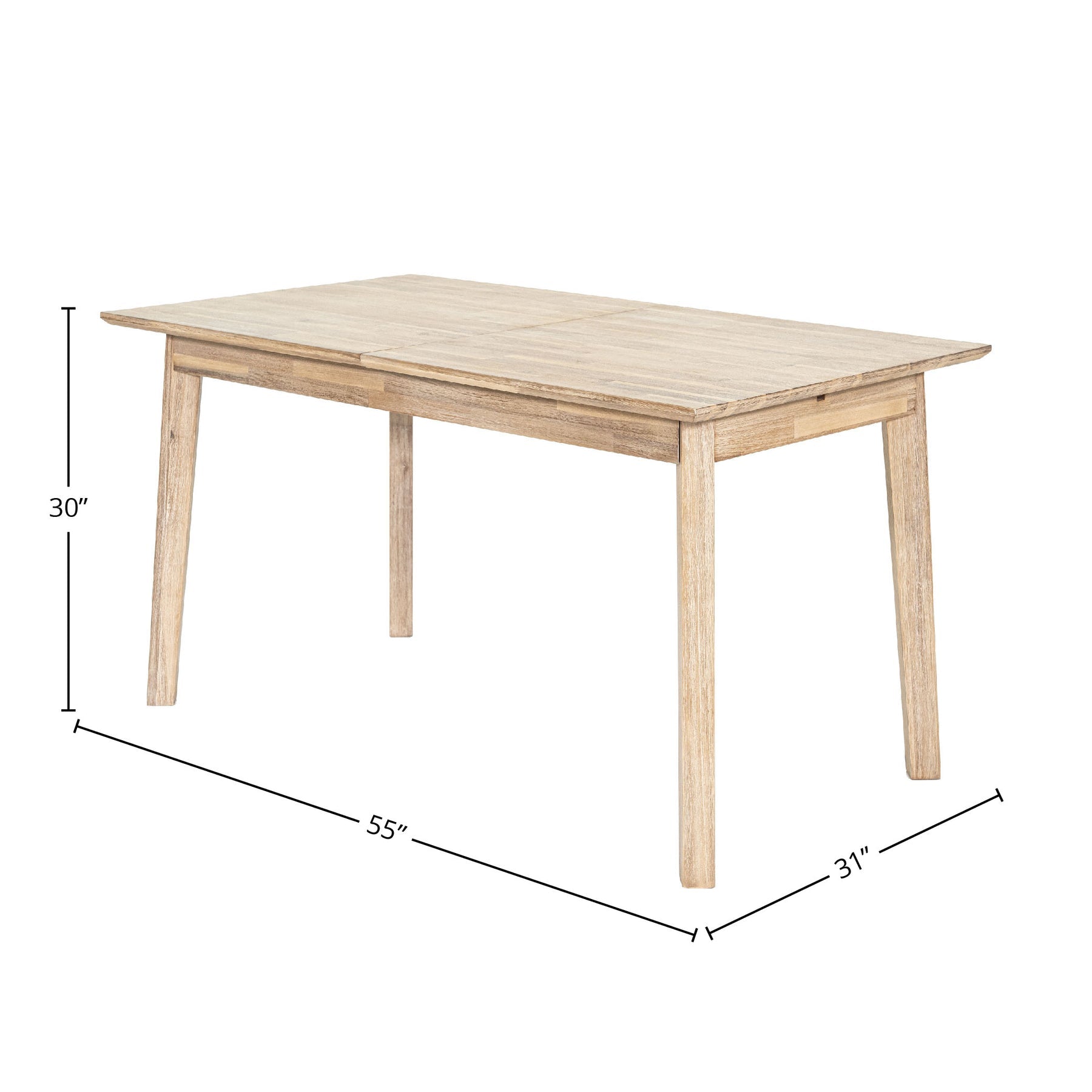 Gia Small Extension Dining Table w/ Butterfly System 55/71” - comfortable dining experience | Image 3 | InSTYLE Home & Rugs