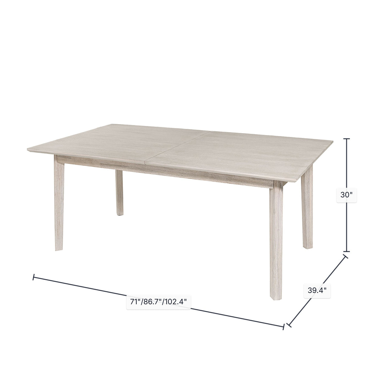Gia Extension Dining Table 71/102" - stylish chairs for any table | Image 3 | InSTYLE Home & Rugs