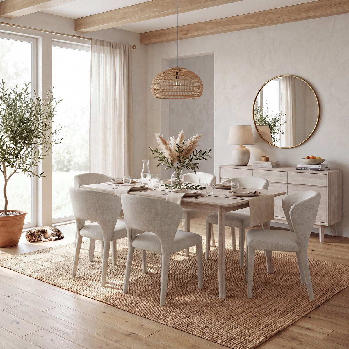 Gia Extension Dining Table 71/102" - stylish chairs for any table | Image 2 | InSTYLE Home & Rugs