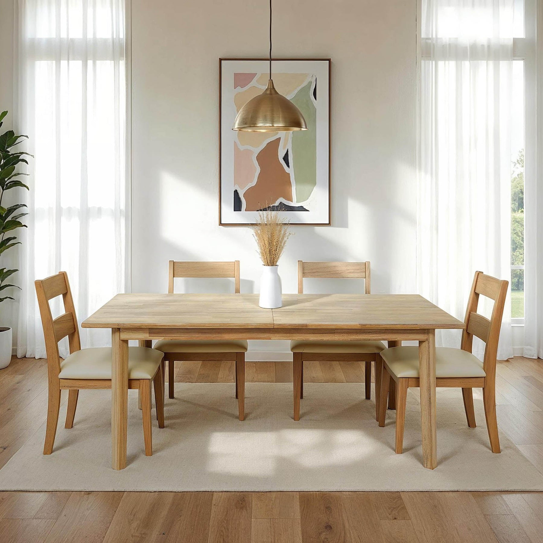 Gia Extension Dining Table 71/102" - elegant seating for dining areas | Image 14 | InSTYLE Home & Rugs