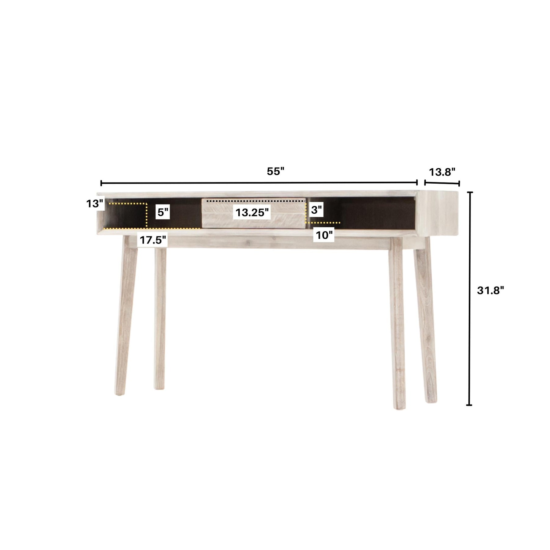 Gia Console Table - slim tables for entryways | Image 3 | InSTYLE Home & Rugs