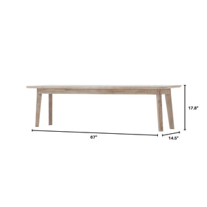 Gia Bench - durable bench with modern style | Image 3 | InSTYLE Home & Rugs