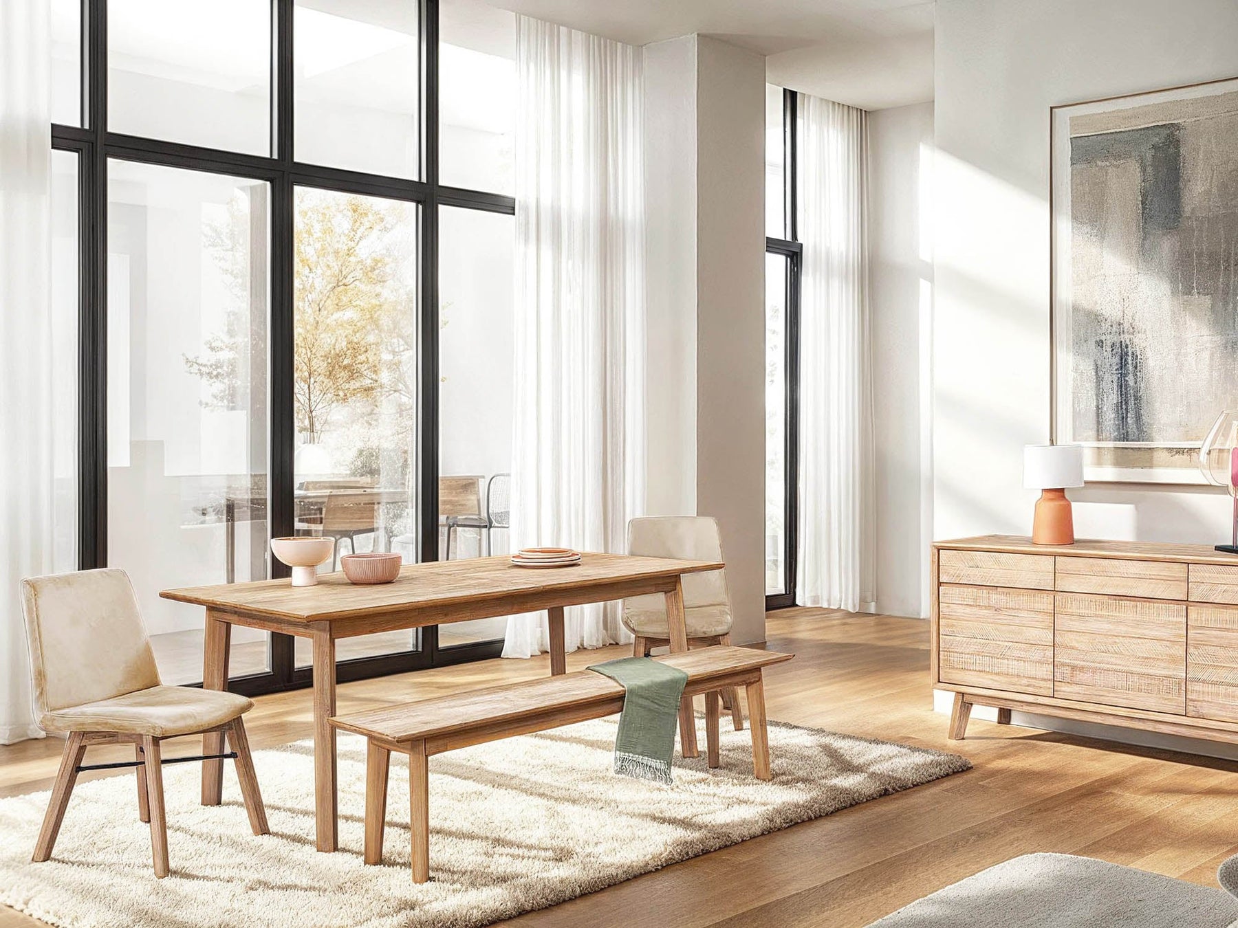 Gia Bench - durable bench with modern style | Image 2 | InSTYLE Home & Rugs