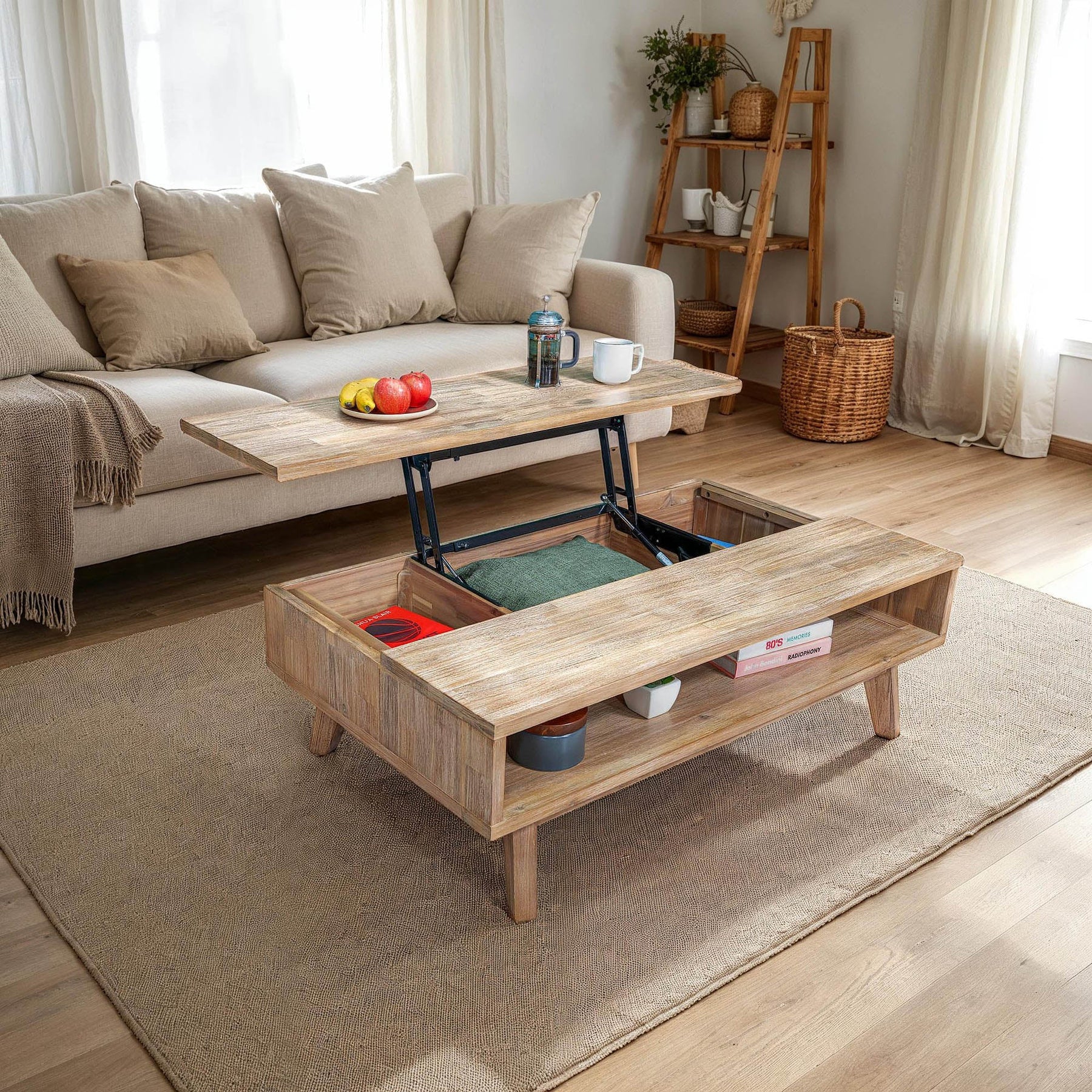 Gia Coffee Table w/ Lift Top - stylish tables for living rooms | Image 2 | InSTYLE Home & Rugs