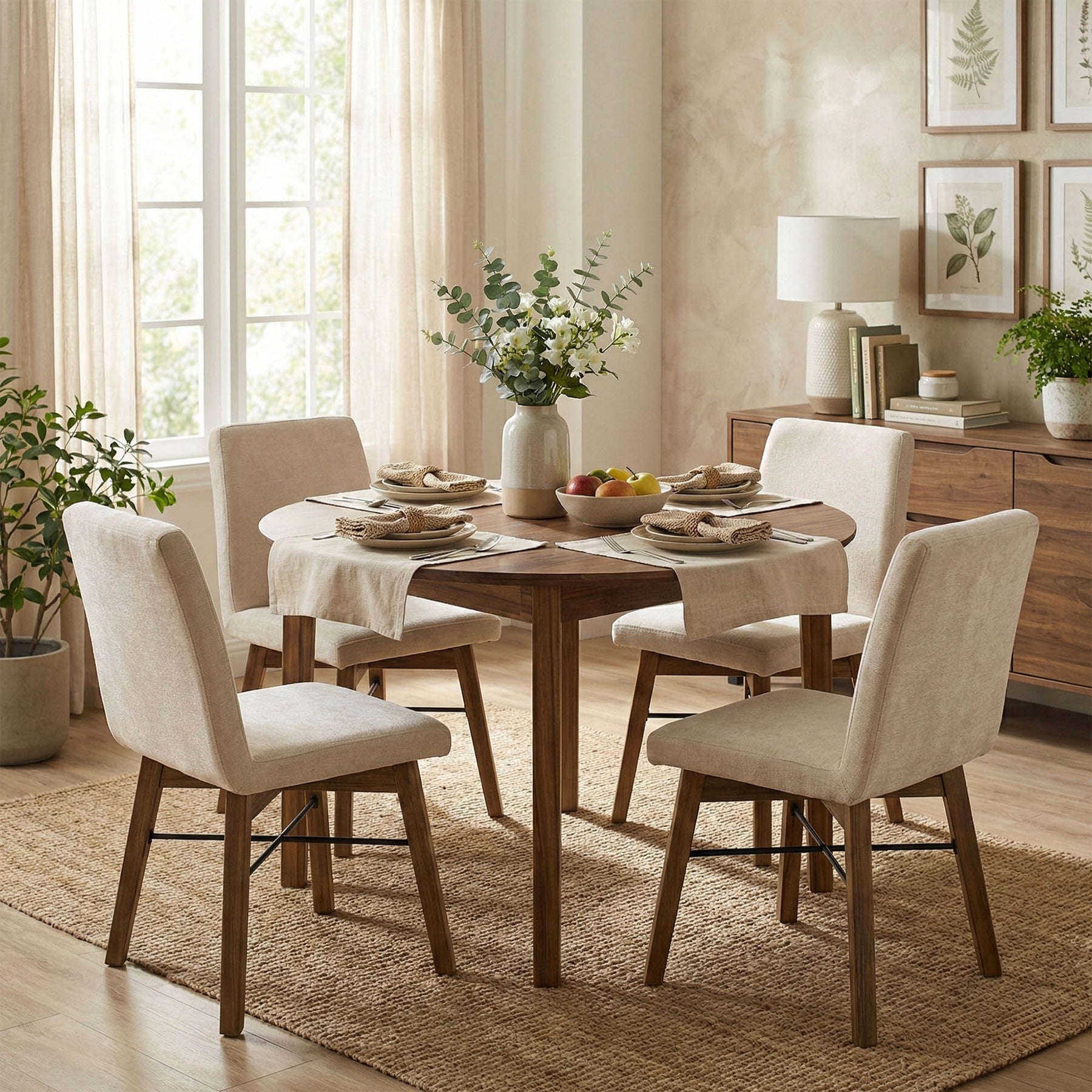 Gia Round Dining Table - elegant seating for dining areas | Image 9 | InSTYLE Home & Rugs