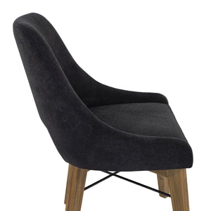 Gia Curved Dining Chair - comfortable dining experience | Image 9 | InSTYLE Home & Rugs
