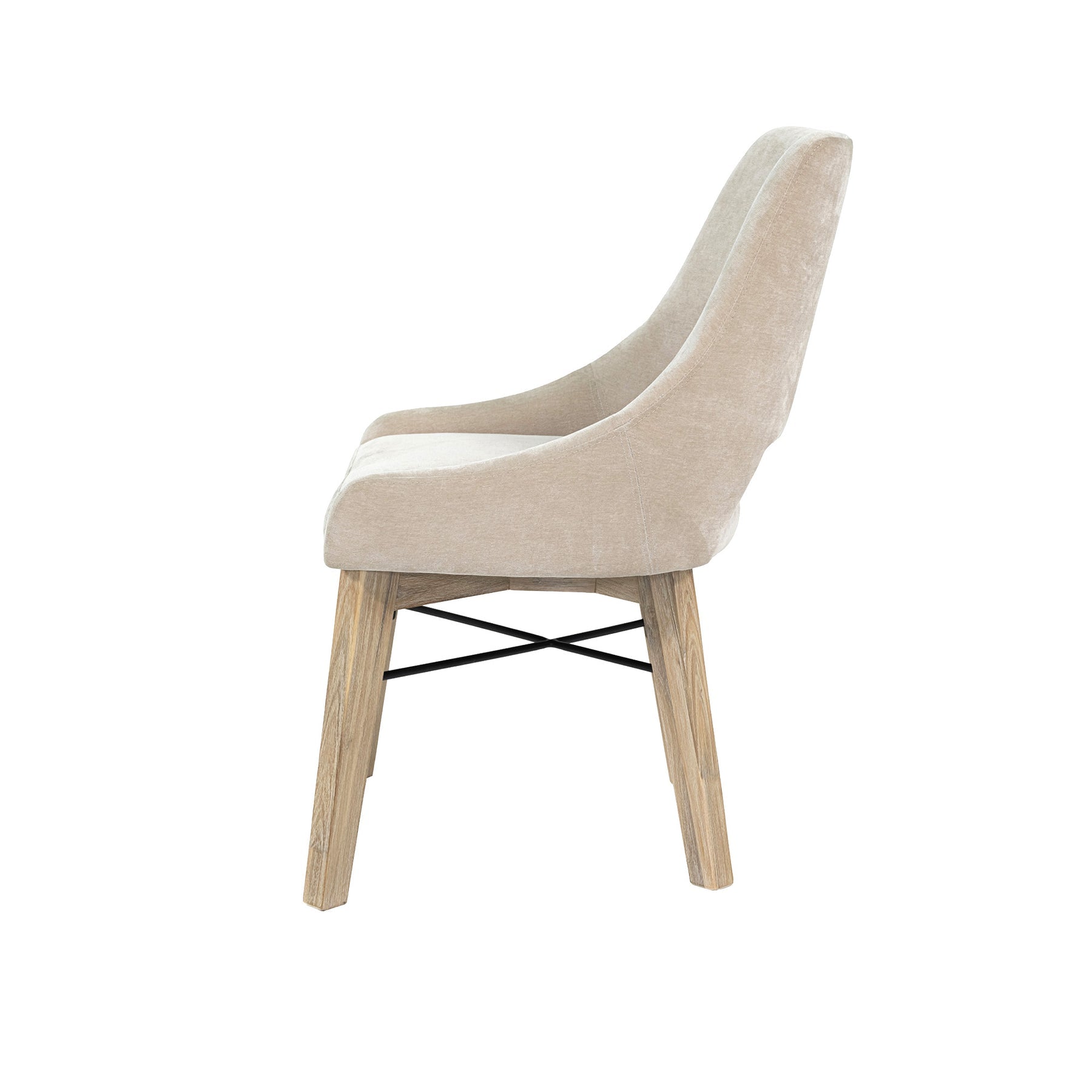Gia Curved Dining Chair - comfortable dining experience | Image 5 | InSTYLE Home & Rugs
