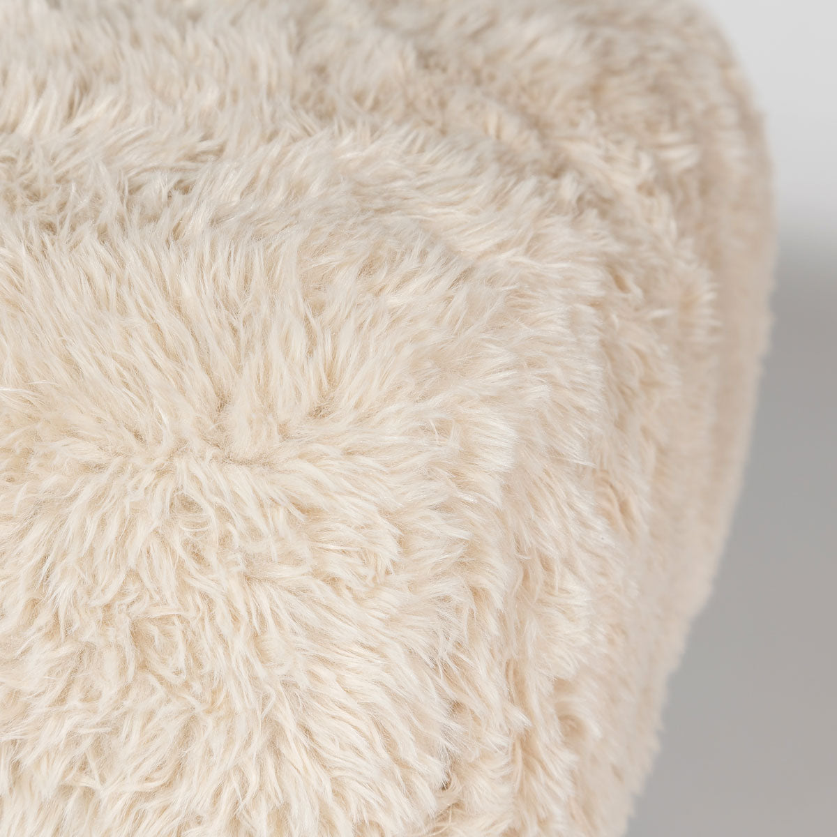 Ginger Square Ottoman — Downy Cream Upholstered Ottoman - generously sized square ottoman in downy cream | Image 5 | InSTYLE Home & Rugs