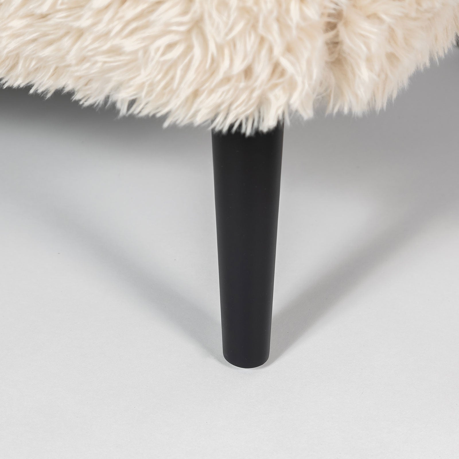 Ginger Square Ottoman — Downy Cream Upholstered Ottoman - generously sized square ottoman in downy cream | Image 3 | InSTYLE Home & Rugs
