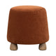 Giselle Ottoman - Terracotta Chenille