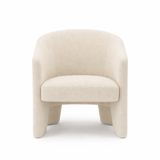 Gloria Chair — Fully Upholstered Curved Accent Chair - fully upholstered curved accent chair with a modern feel | Image 1 | InSTYLE Home & Rugs