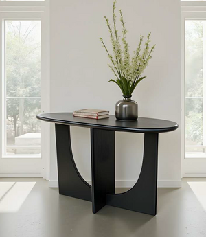 Gilda Console Table GY-CST-OOO3 Black Wood Finish - sleek design for modern homes | Image 2 | InSTYLE Home & Rugs