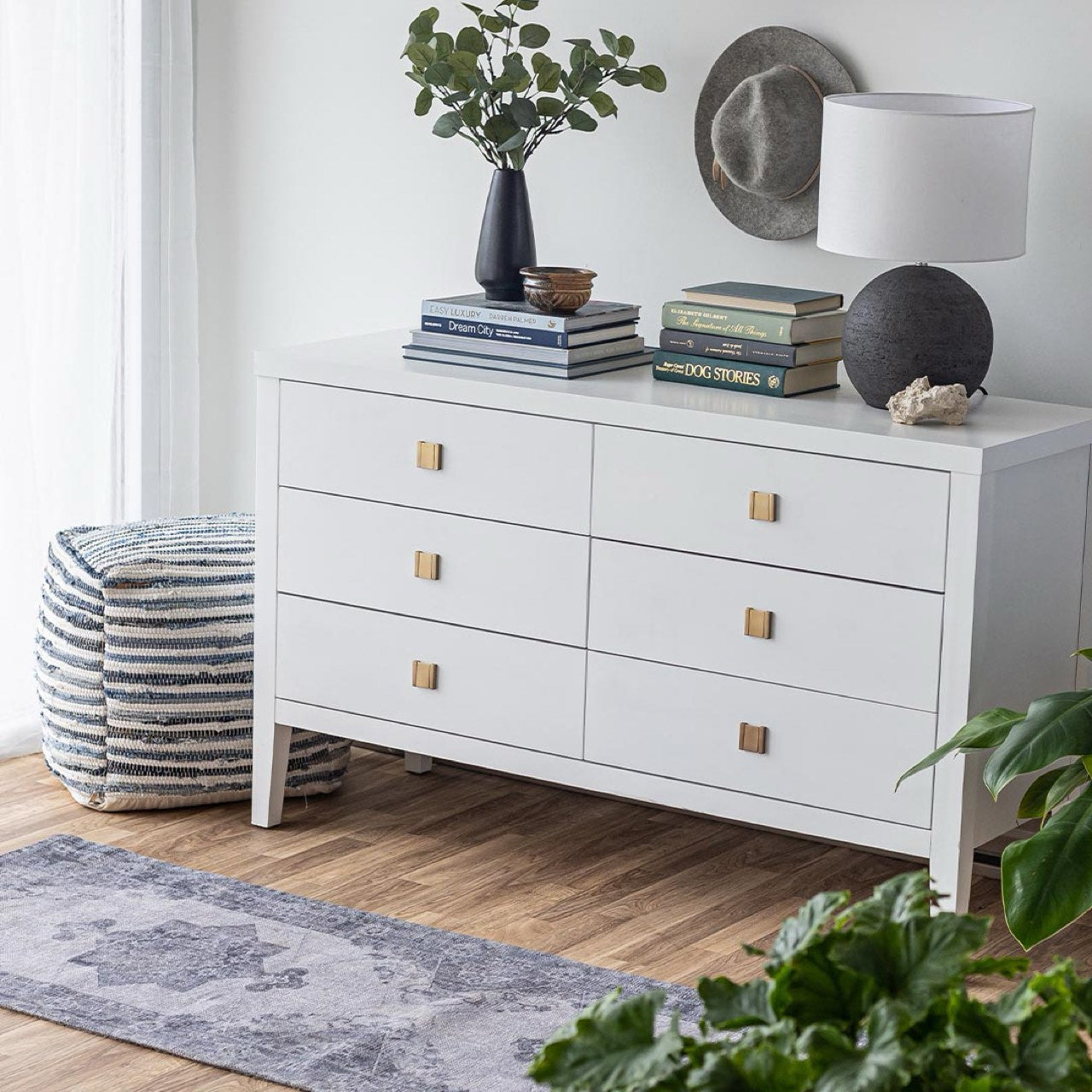 Hara 6 Drawer Dresser - stylish dresser with modern flair | Image 16 | InSTYLE Home & Rugs