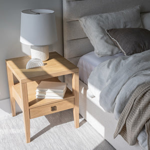 Hara 1 Drawer Accent Table - functional accent table with unique design for any room | Image 7 | InSTYLE Home & Rugs