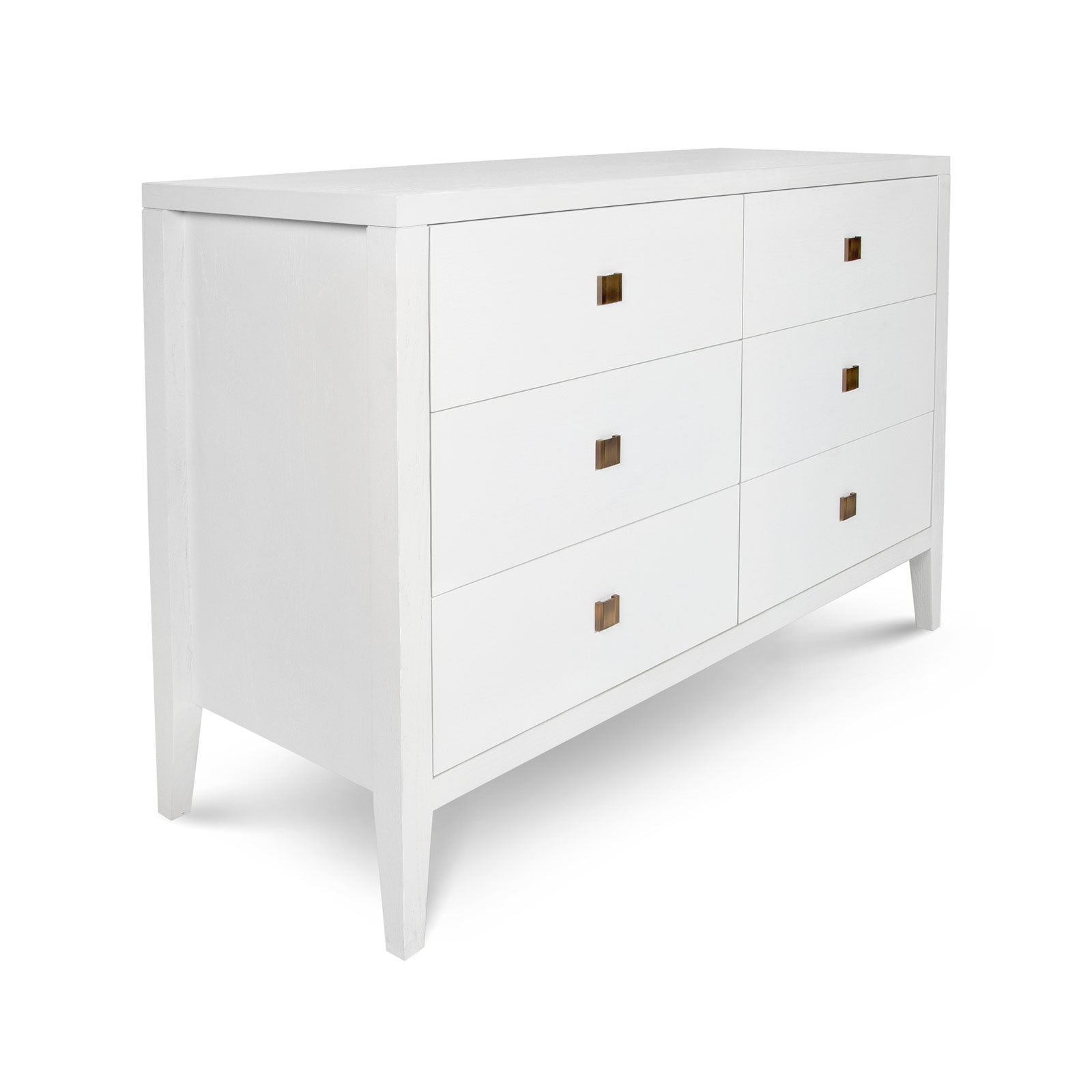 Hara 6-Drawer Tall Dresser — Beech Veneer with Brushed Gold - six-drawer tall dresser in beech veneer with brushed gold hardware | Image 11 | InSTYLE Home & Rugs