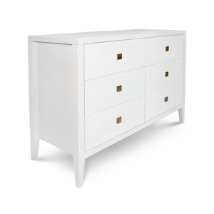 Hara 6-Drawer Tall Dresser — Beech Veneer with Brushed Gold - six-drawer tall dresser in beech veneer with brushed gold hardware | Image 11 | InSTYLE Home & Rugs