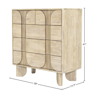 Haru 5 Drawer Chest - spacious drawer for organized storage in any room | Image 3 | InSTYLE Home & Rugs