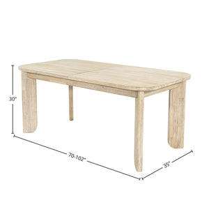 Haru Extension Dining Table (70"/102") - comfortable dining experience | Image 3 | InSTYLE Home & Rugs
