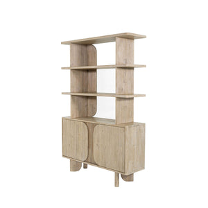 Haru Bookcase - wooden bookcases with multiple shelves for ample storage | Image 1 | InSTYLE Home & Rugs