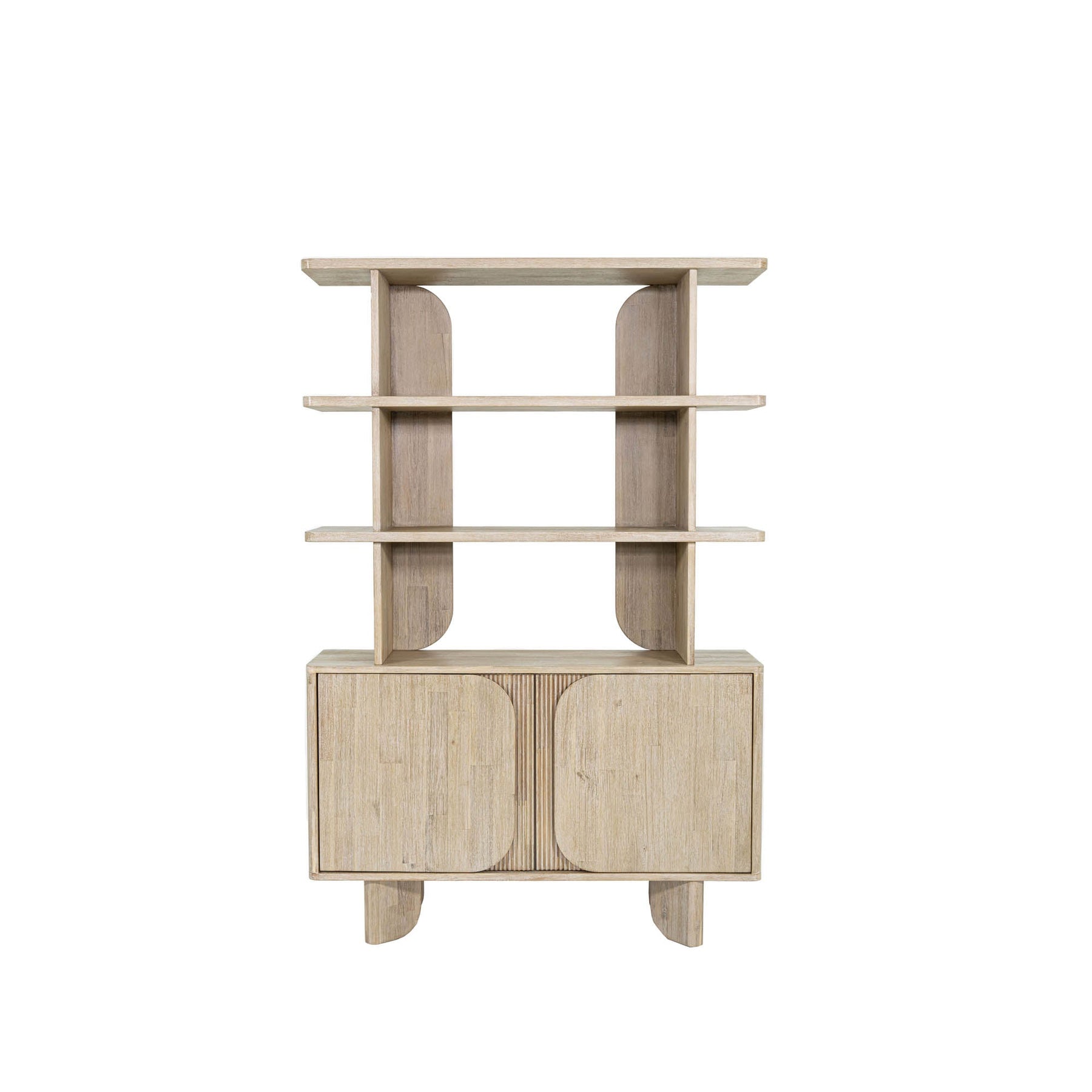 Haru Bookcase - wooden bookcases with multiple shelves for ample storage | Image 4 | InSTYLE Home & Rugs