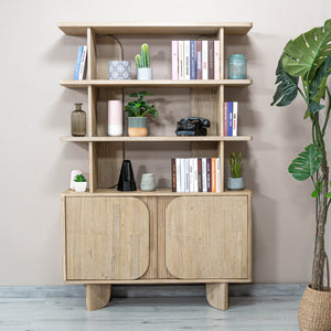 Haru Bookcase - wooden bookcases with multiple shelves for ample storage | Image 16 | InSTYLE Home & Rugs