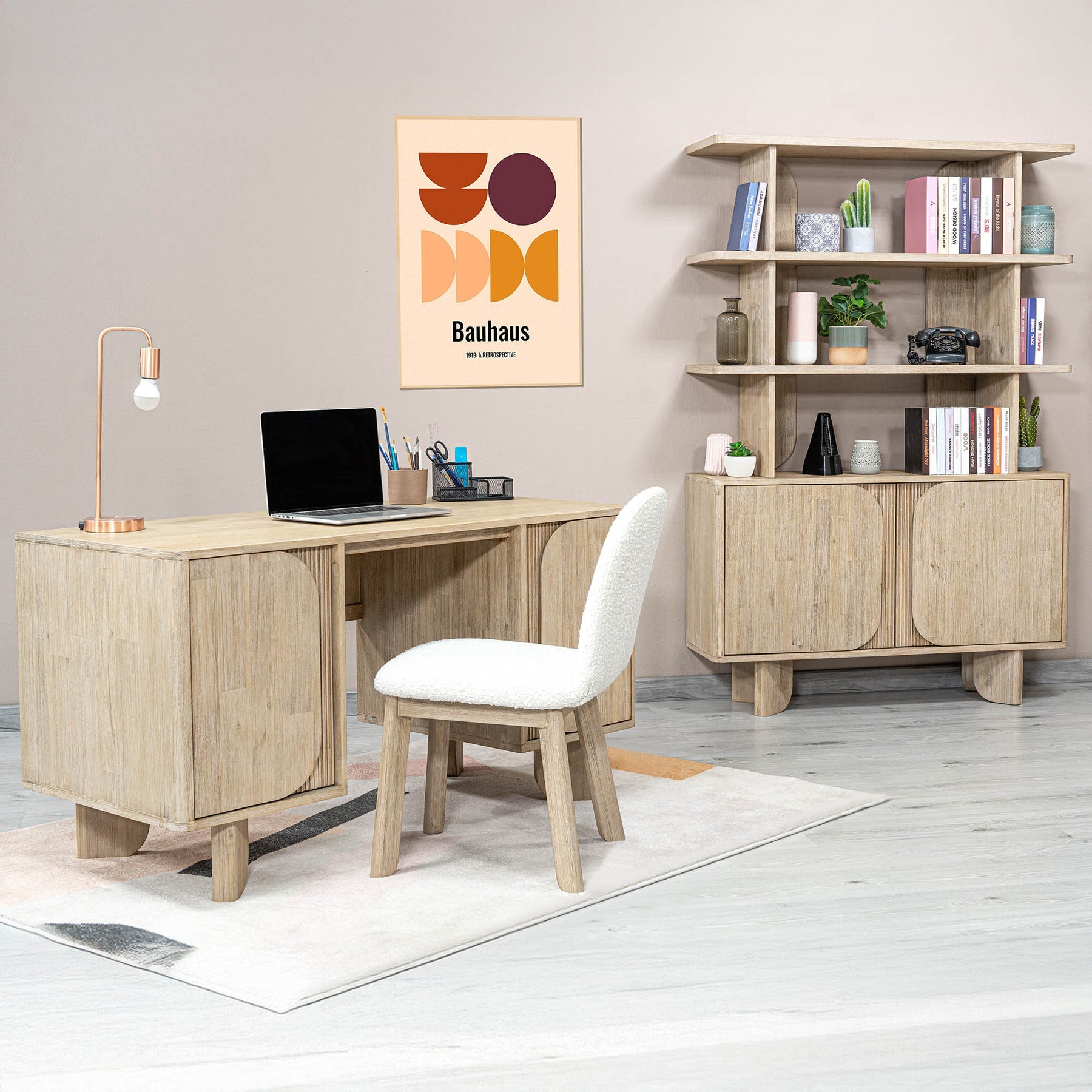 Haru Bookcase - wooden bookcases with multiple shelves for ample storage | Image 20 | InSTYLE Home & Rugs