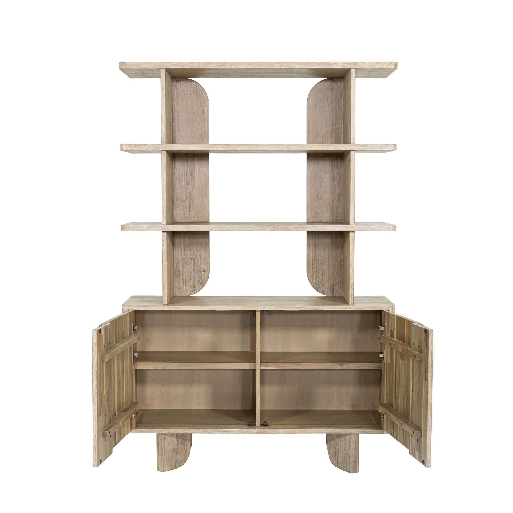 Haru Bookcase - wooden bookcases with multiple shelves for ample storage | Image 5 | InSTYLE Home & Rugs