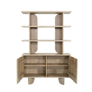 Haru Bookcase - wooden bookcases with multiple shelves for ample storage | Image 5 | InSTYLE Home & Rugs