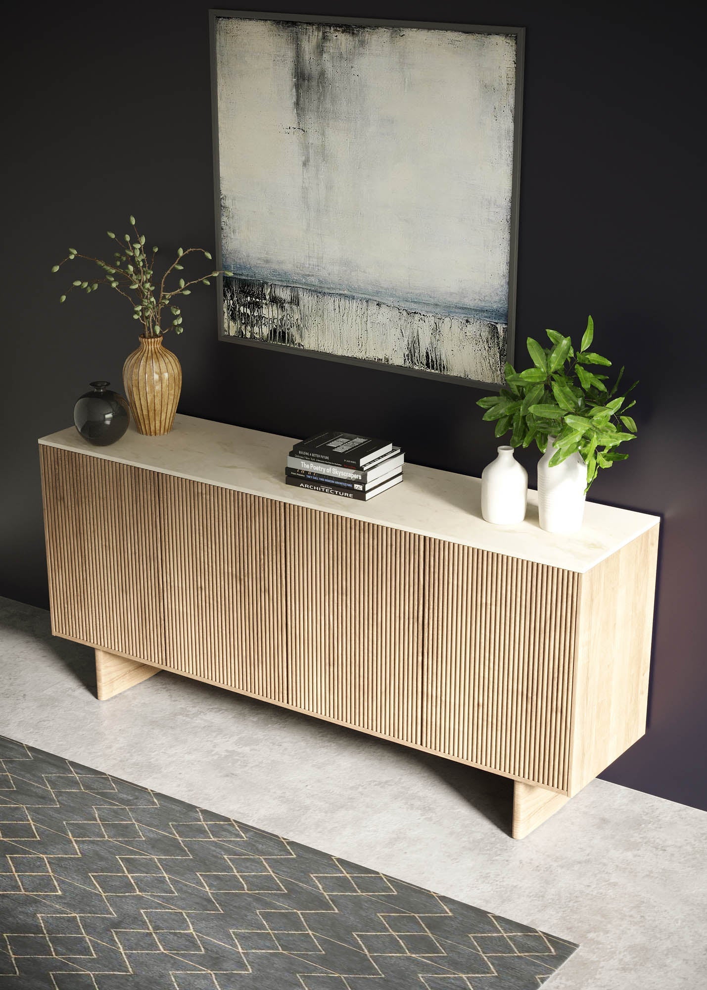 Hedron Sideboard - elegant sideboard with style | Image 9 | InSTYLE Home & Rugs