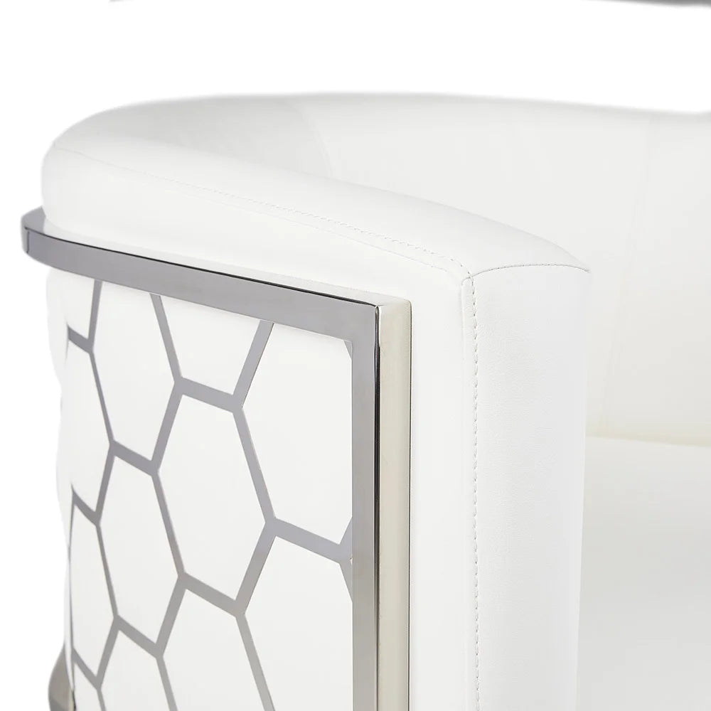 Honeycomb Accent Chair - modern accent chair | Image 6 | InSTYLE Home & Rugs