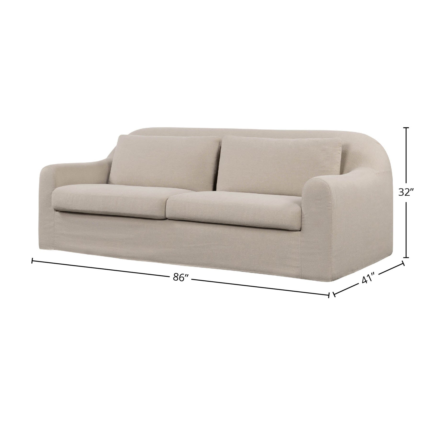 Harper Slipcover Sofa - comfortable sofa for modern living | Image 10 | InSTYLE Home & Rugs