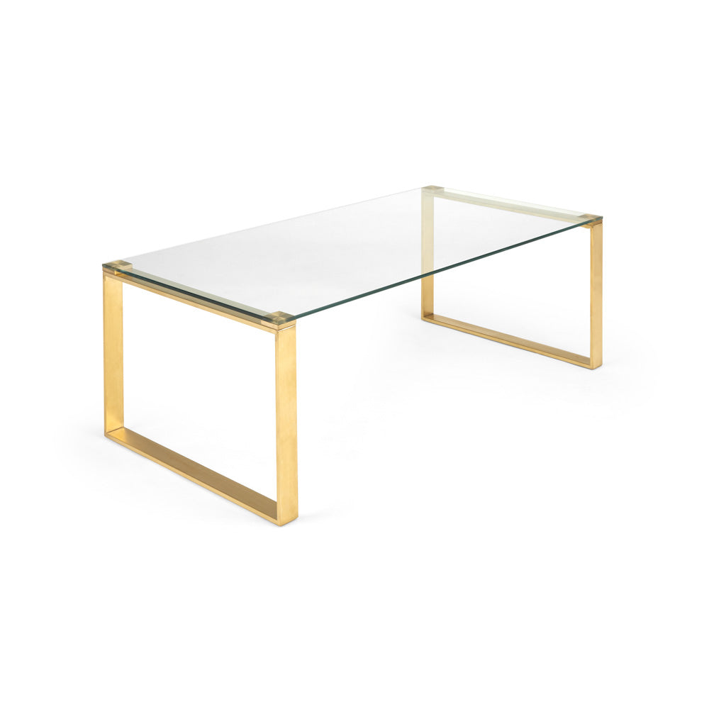 DAVID Coffee Table W BRUSHED GOLD - modern gold coffee table | Image 1 | InSTYLE Home & Rugs