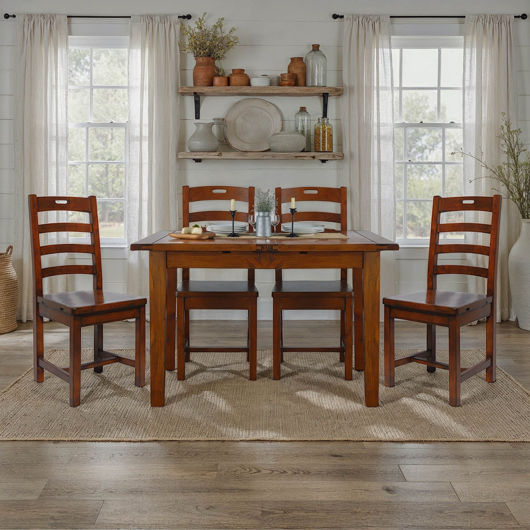Irish Coast Small Extension Dining Table (47"/62") - comfortable dining experience | Image 2 | InSTYLE Home & Rugs