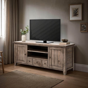 Irish Coast Regular Media Unit - compact media unit for small spaces with a stylish design | Image 2 | InSTYLE Home & Rugs