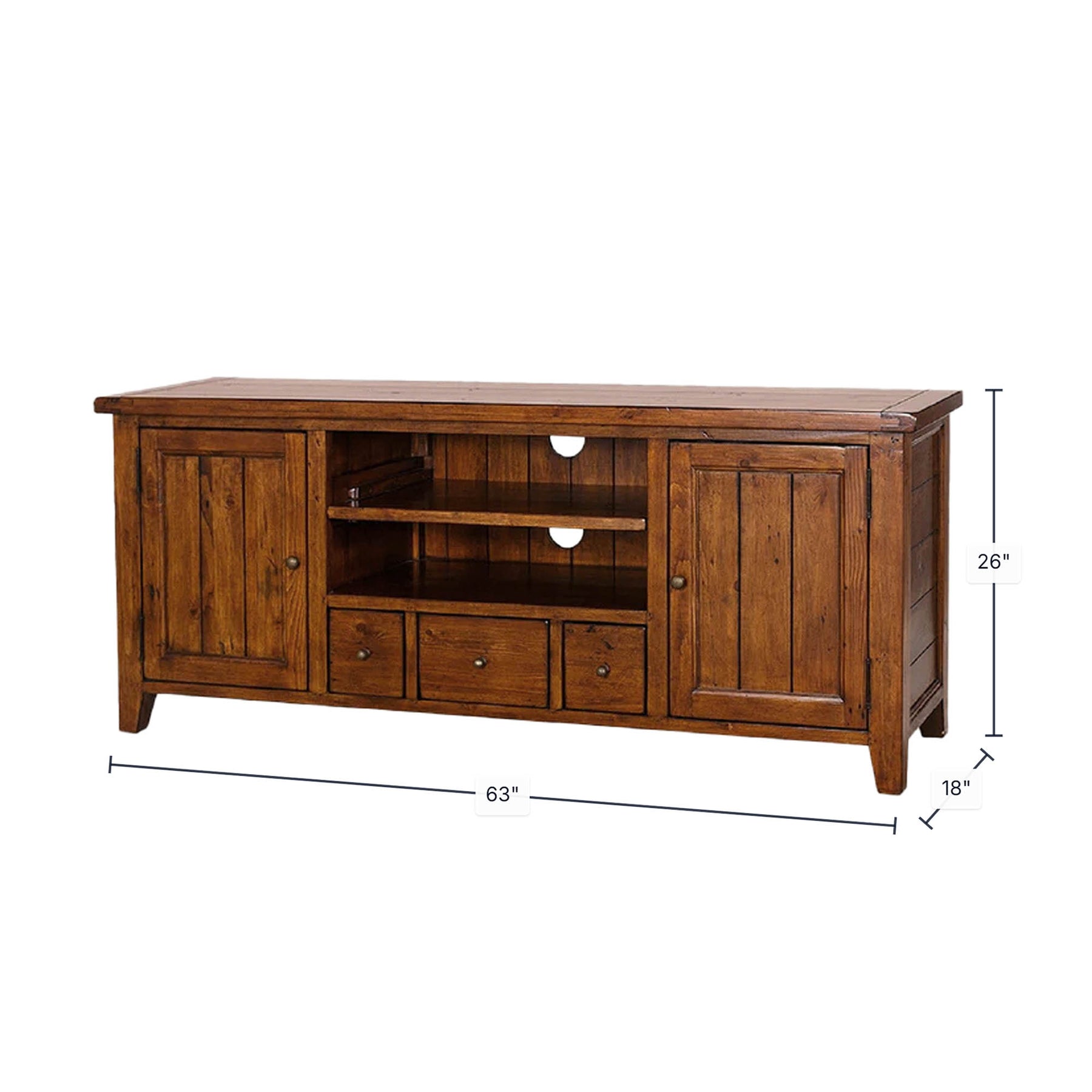 Irish Coast Regular Media Unit - sleek media unit for organizing your entertainment setup | Image 3 | InSTYLE Home & Rugs